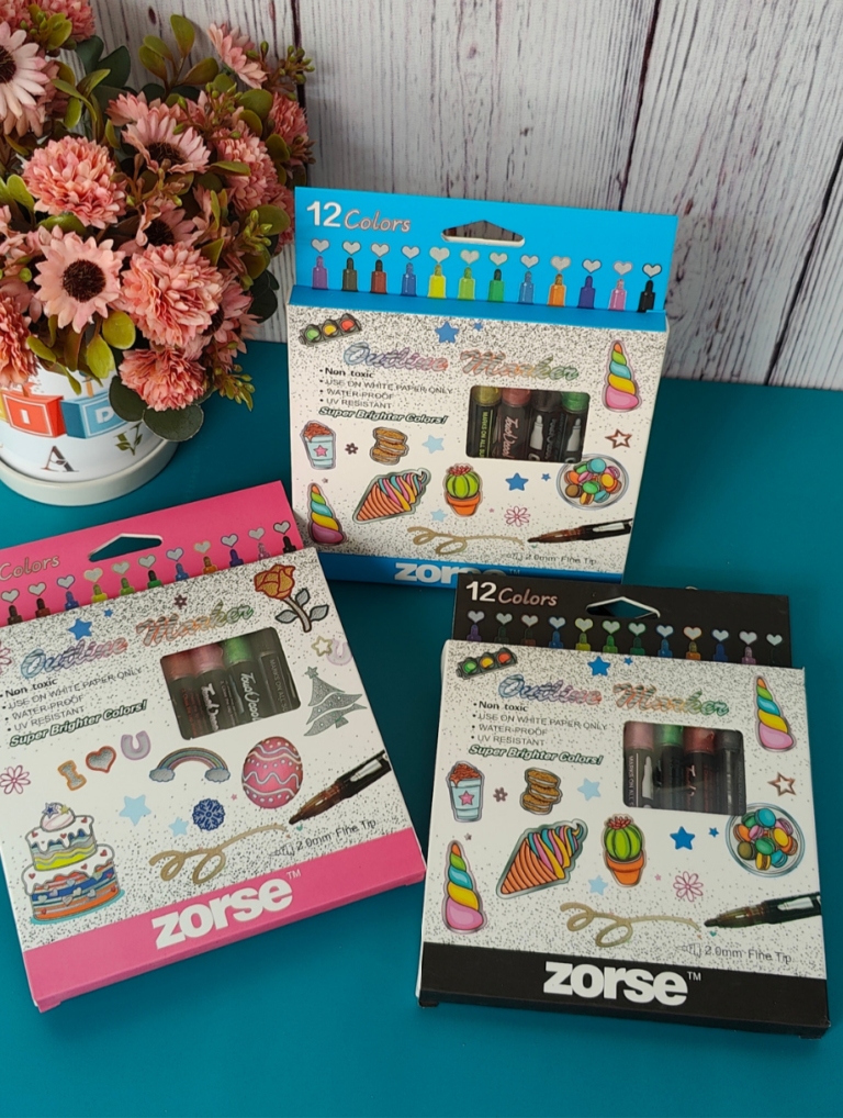 12 Colour Outline Marker