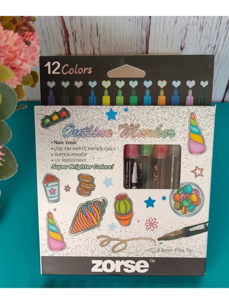 12 Colour Outline Marker - Image 2