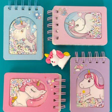 Mini Unicorn Spiral Diary
