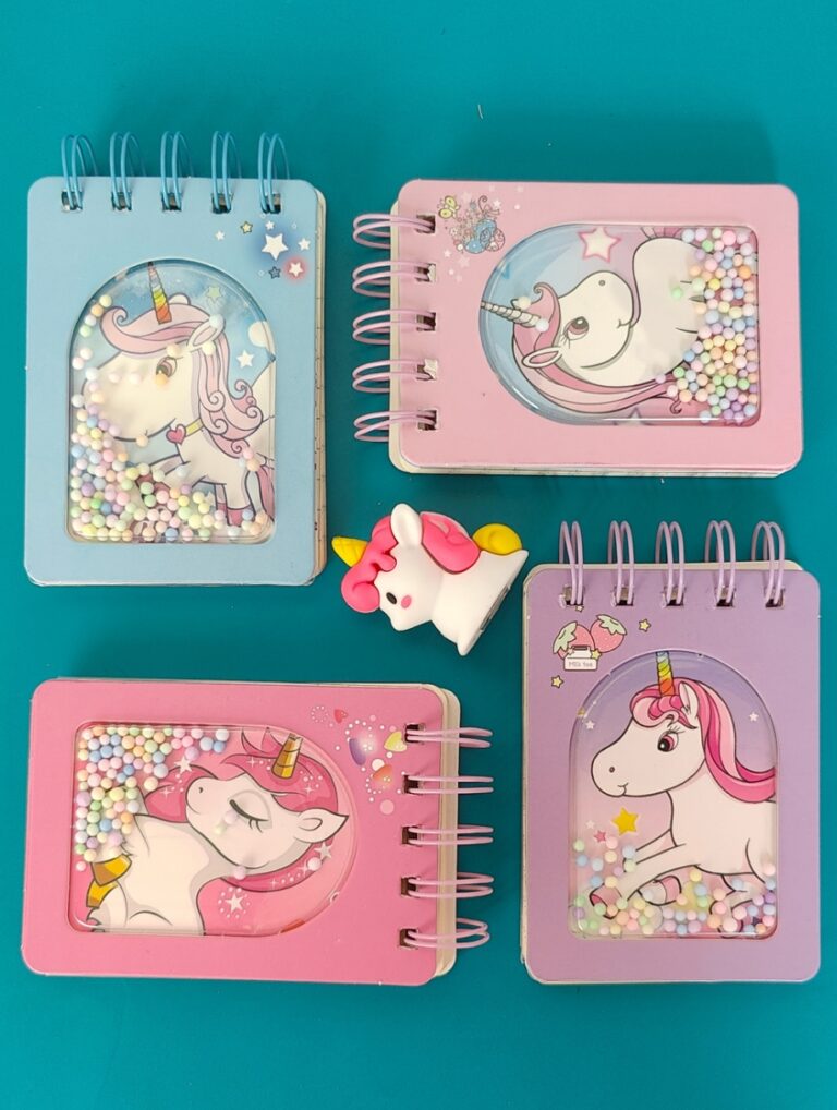 Mini Unicorn Spiral Diary