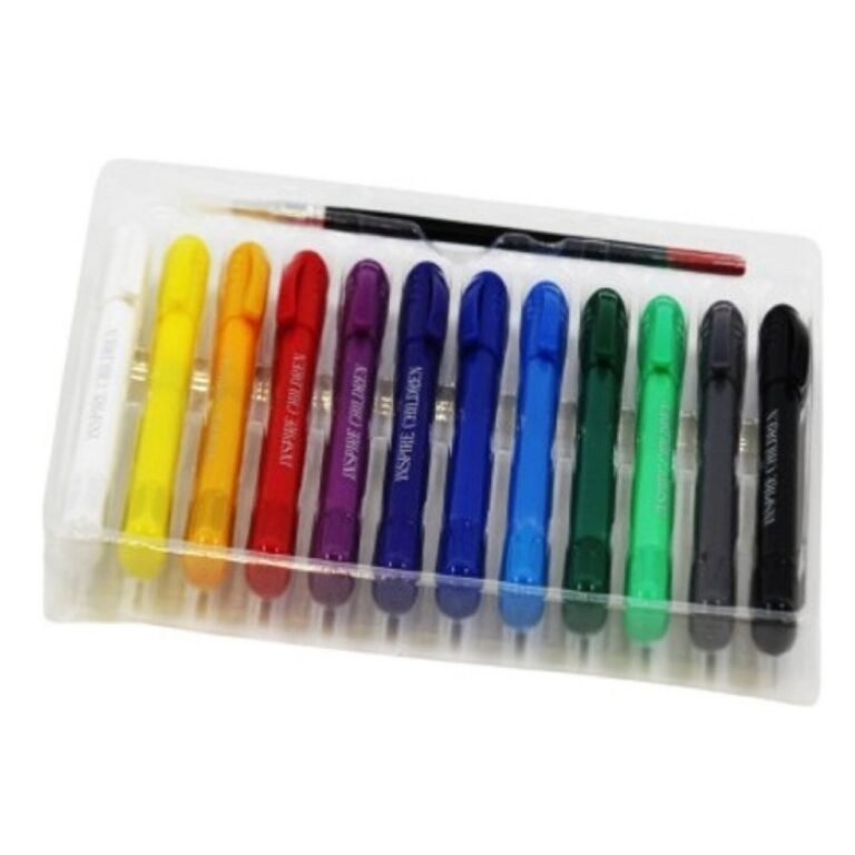 12 Colour Silky Crayons - Image 4