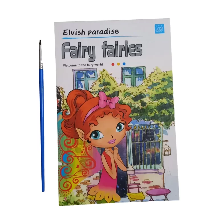 Coloring Pad With 6-Colour Strip And Brush - Image 7