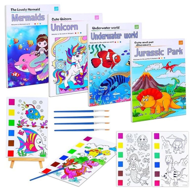 Coloring Pad With 6-Colour Strip And Brush - Image 8