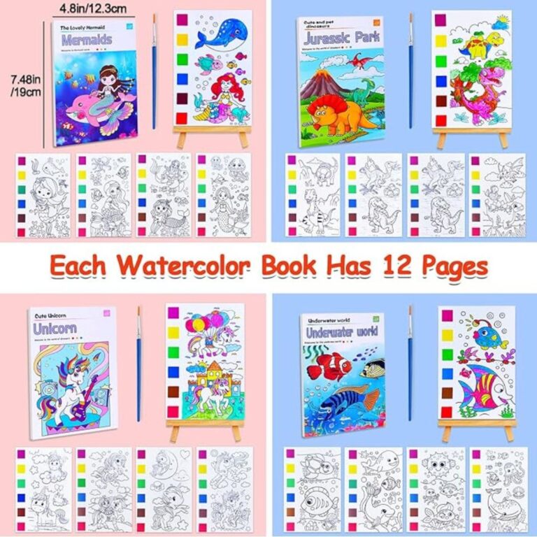 Coloring Pad With 6-Colour Strip And Brush - Image 11