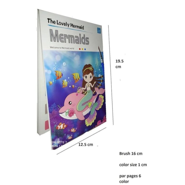 Coloring Pad With 6-Colour Strip And Brush - Image 14
