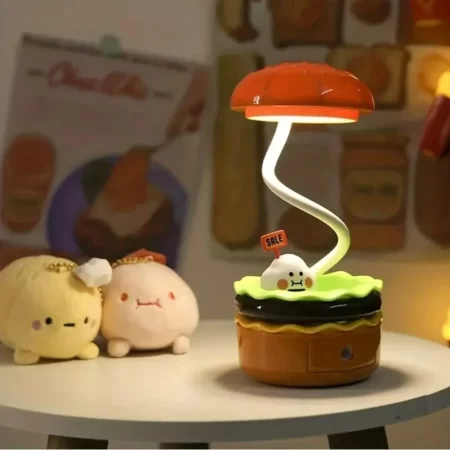 Cute Burger Table Lamp With Sharpener