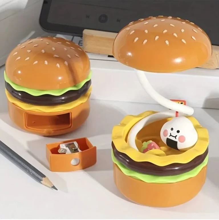 Cute Burger Table Lamp With Sharpener - Image 3