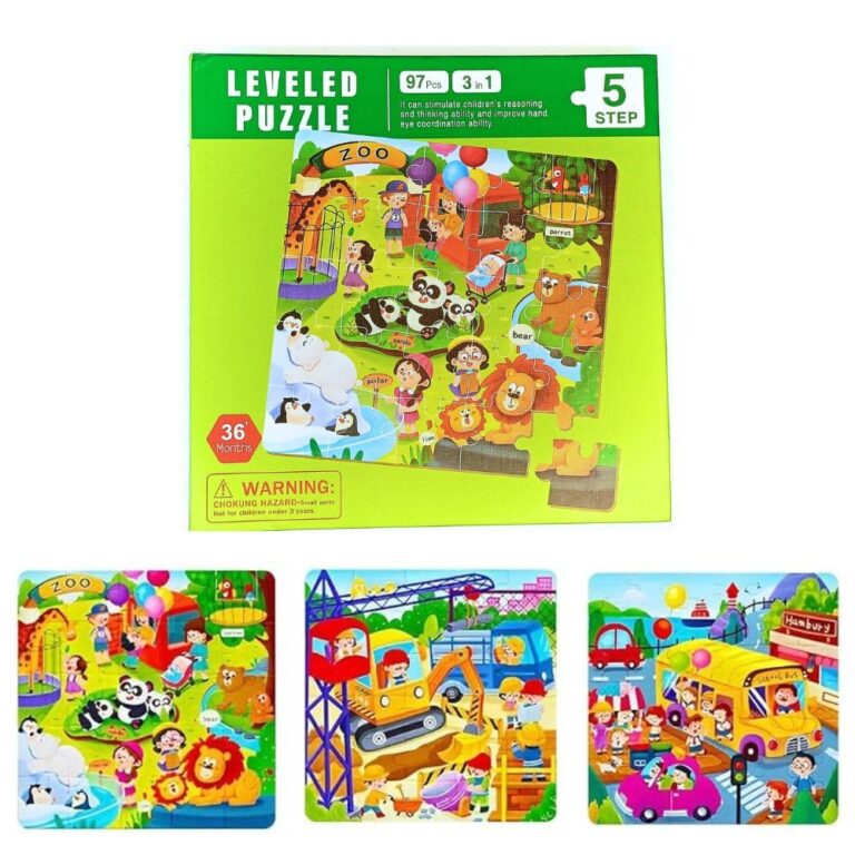 3 in 1-Magnetic Leveled Puzzles