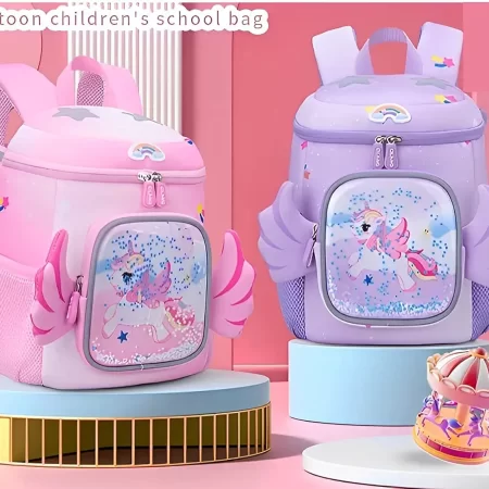 3D Unicorn School Backpack