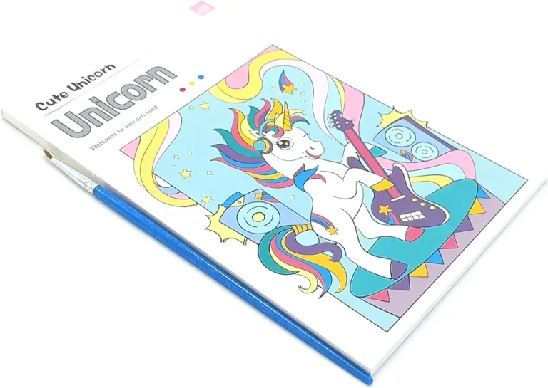 Coloring Pad With 6-Colour Strip And Brush - Image 3