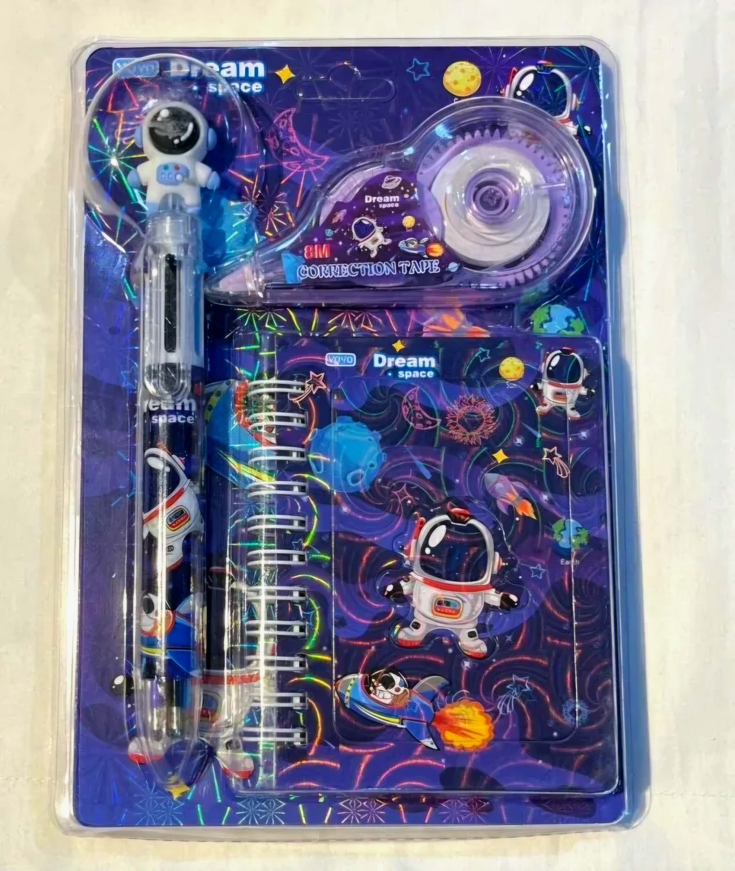 Stationary Set With Correction Tape