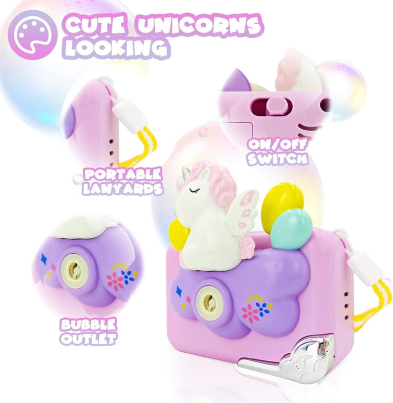 Astronaut & Unicorn Portable Bubble Camera - Image 9