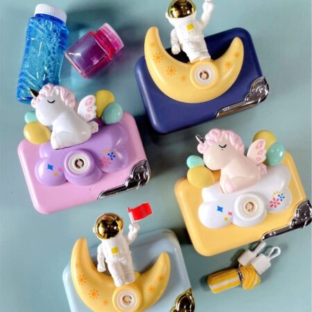 Astronaut & Unicorn Portable Bubble Camera