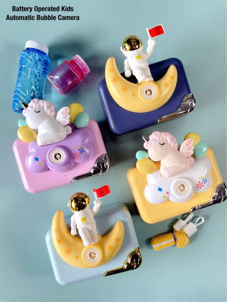 Astronaut & Unicorn Portable Bubble Camera