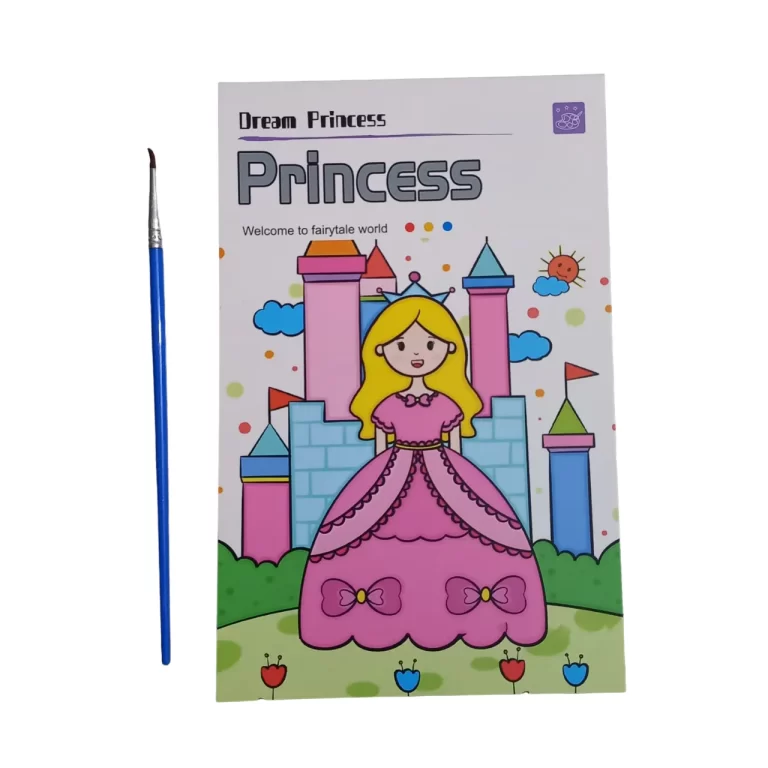 Coloring Pad With 6-Colour Strip And Brush - Image 5