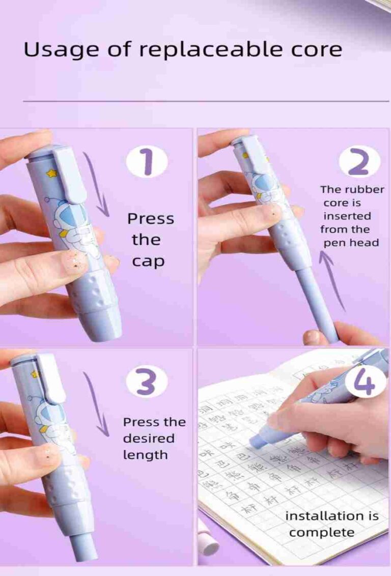 Stylish Press Pen Eraser - Image 7