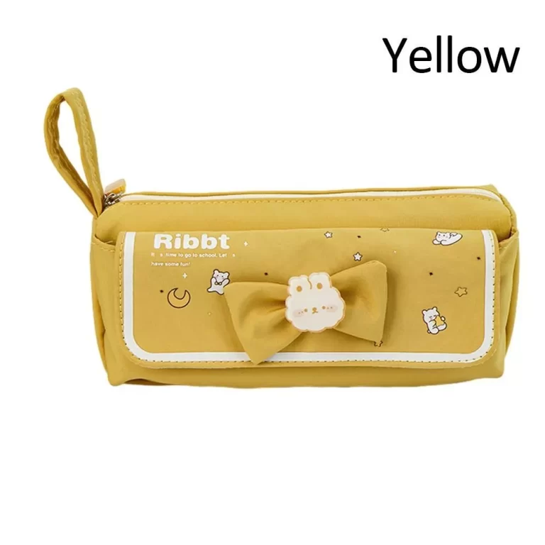 Cute Bow Double Chain Pencil Pouch - Image 4