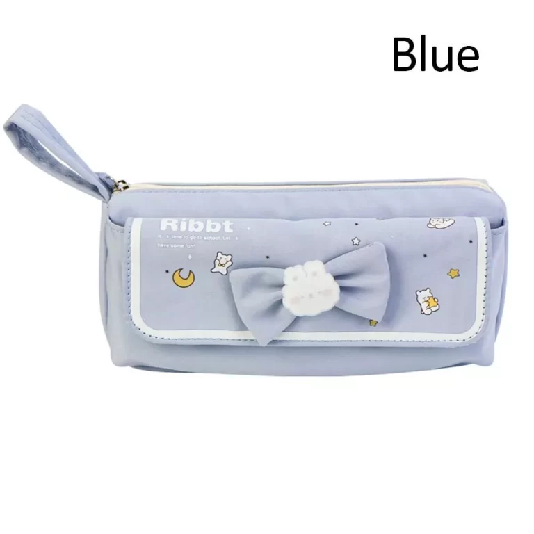 Cute Bow Double Chain Pencil Pouch - Image 2