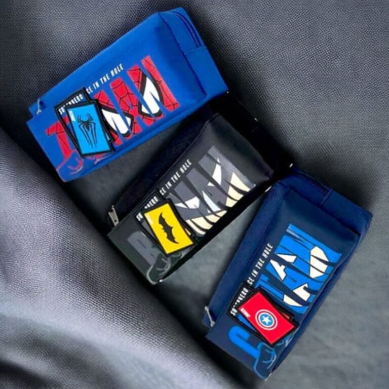 Superhero Single Chain Pencil Pouch