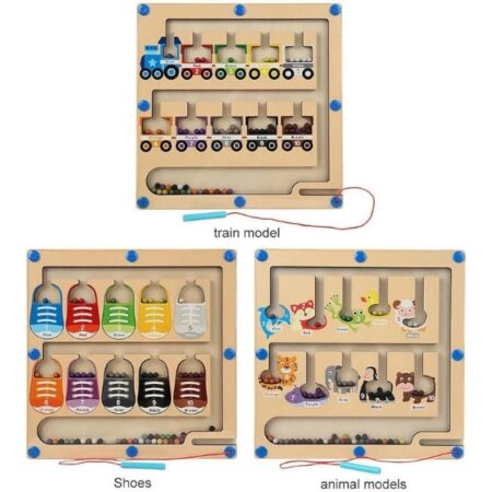 Magnetic Color And Number Location Maze