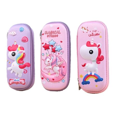 3D Unicorn Pencil Case