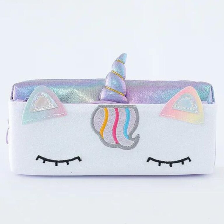 Unicorn Glitter Double Chain Pencil Pouch - Image 3