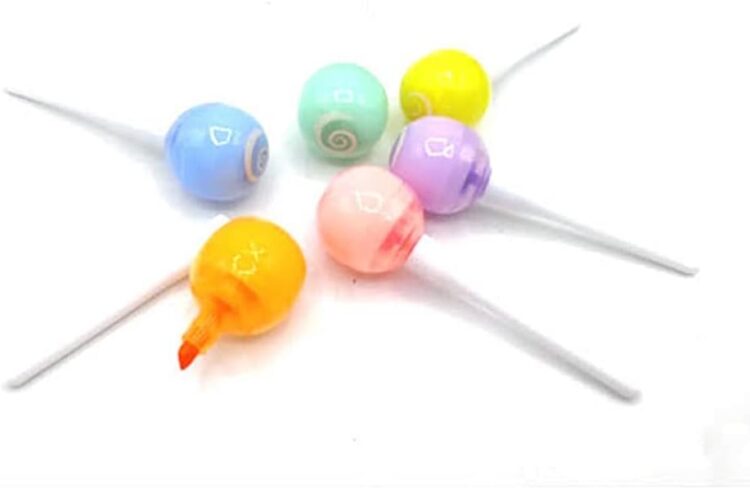 Cute Lolipop Highlighters (Set Of 6) - Image 3