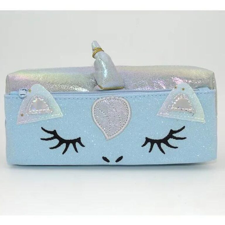 Unicorn Glitter Double Chain Pencil Pouch - Image 4