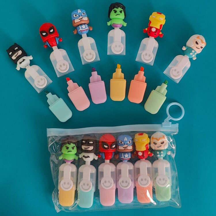Superhero Highlighter (Set Of 6)