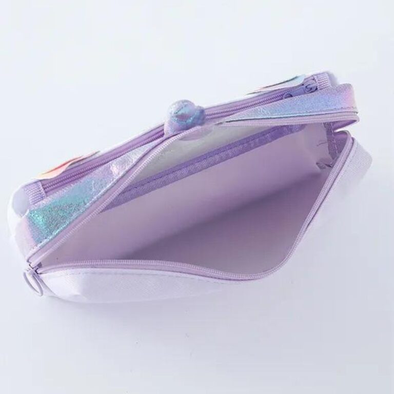Unicorn Glitter Double Chain Pencil Pouch - Image 5