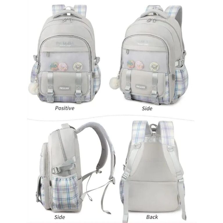 Checkered Style Backpack - Image 3