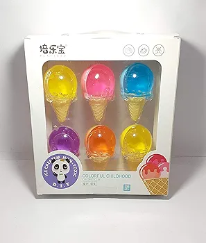 Crystal Clear Icecream Slime Jelly (Set of 6)