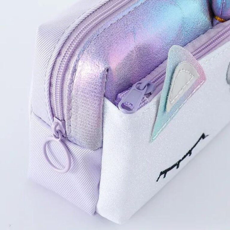 Unicorn Glitter Double Chain Pencil Pouch - Image 6