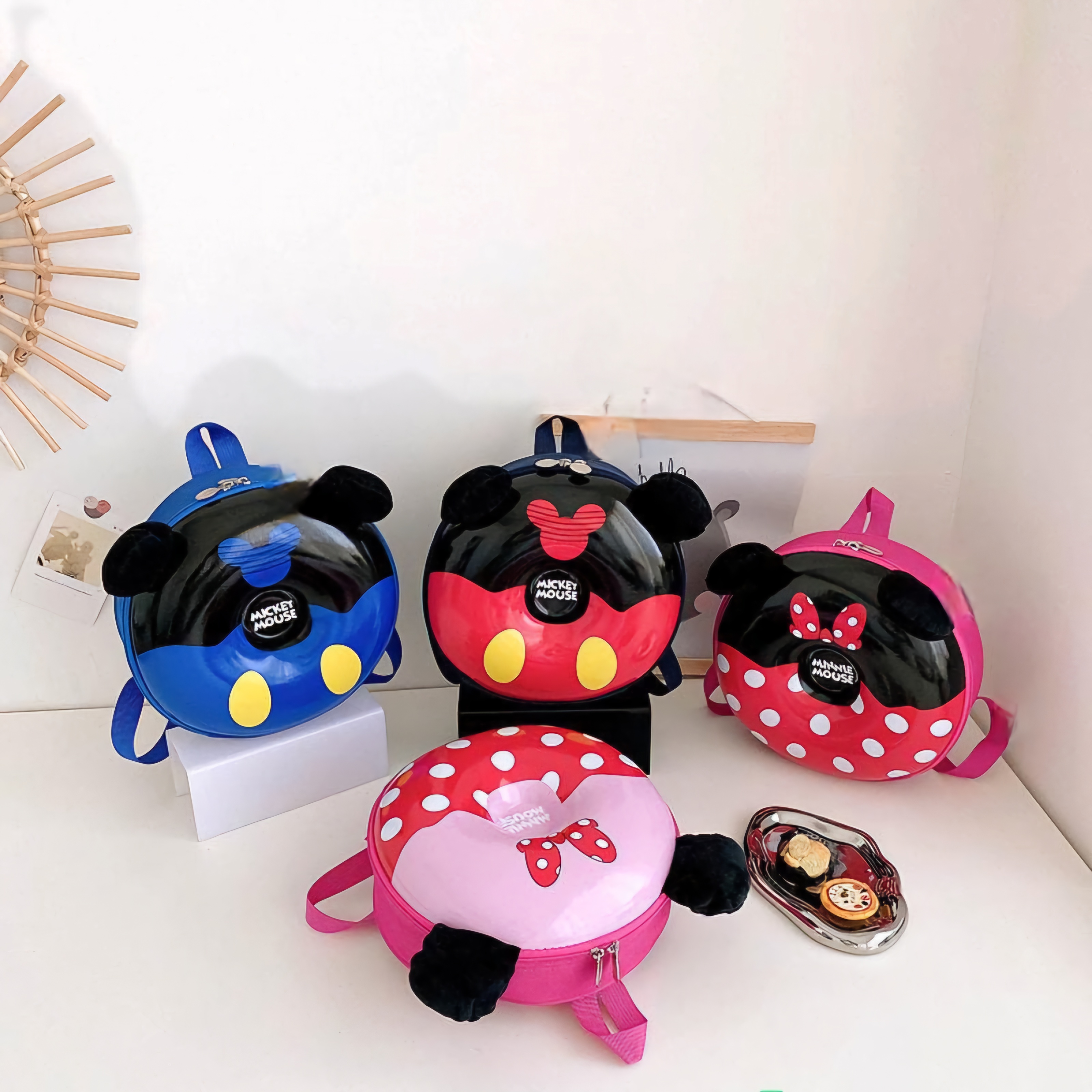 3D Donut Backpack - Minnie & Mickey