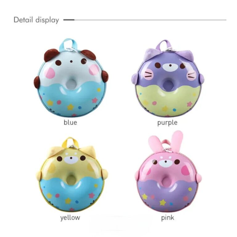 3D Colorful Donut Backpack - Image 4