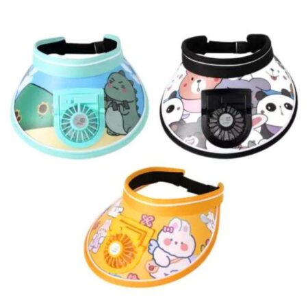 Kids Visor Hat With Fan