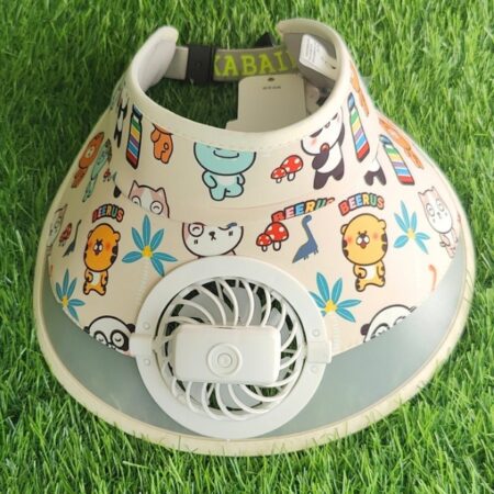 Printed Hat With Fan