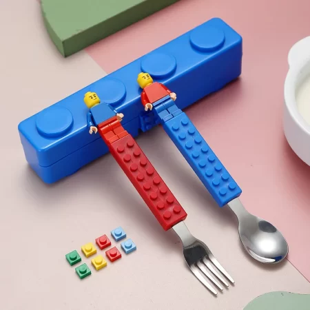 Building Block Spoon & Fork Set
