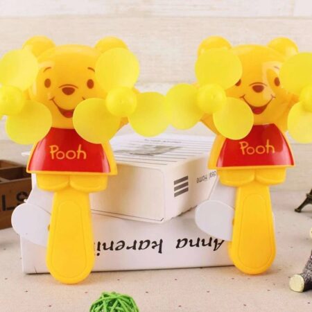 Cute Pooh Hand Press Mini Fan
