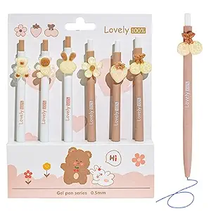 Fancy Gel Pens Set Of 6