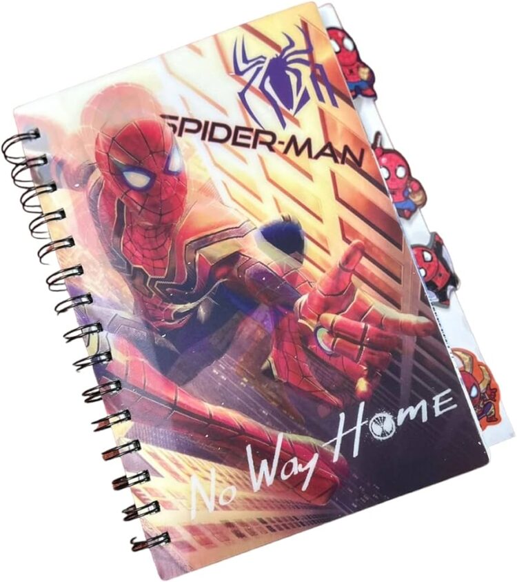3D Spiderman Spiral Diary