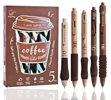 Coffee Gel Pen Set