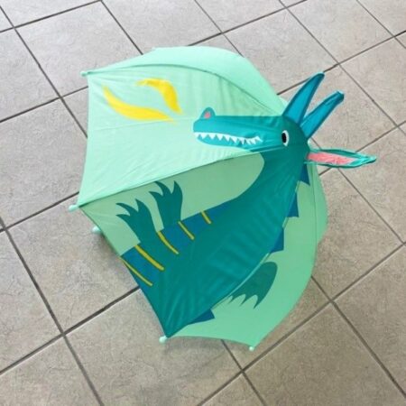 3D Green Dino Umbrella