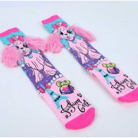 Puppy With Fluffy Ears Pony Long Socks