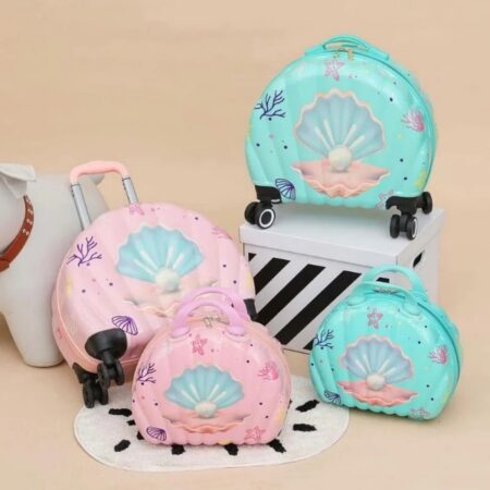 Mermaid Shell Suitcase With Vanity